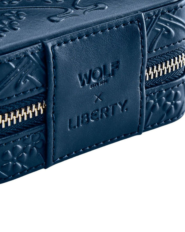 WOLF x Liberty Small Travel Zip Case - Navy