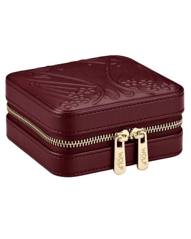 WOLF x Liberty Small Travel Zip Case - Burgundy