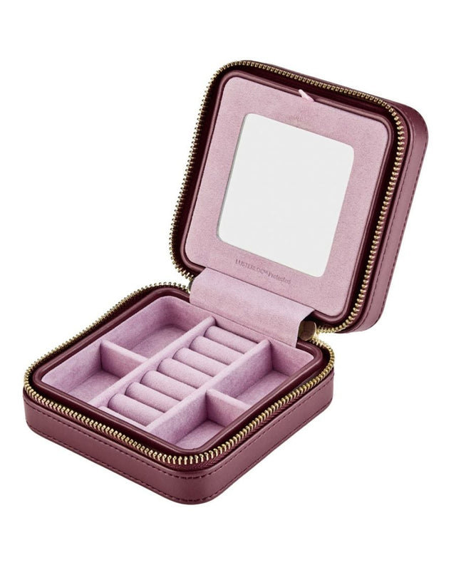 WOLF x Liberty Small Travel Zip Case - Burgundy