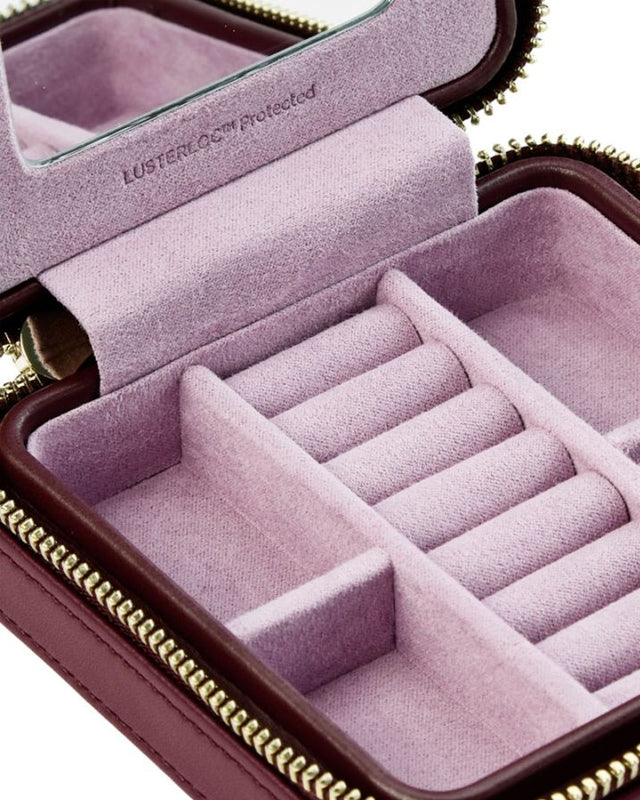 WOLF x Liberty Small Travel Zip Case - Burgundy