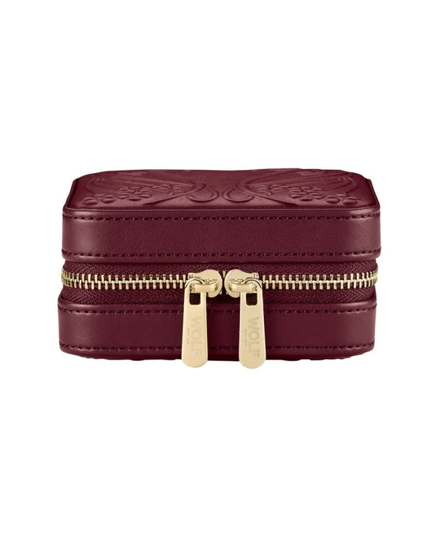 WOLF x Liberty Small Travel Zip Case - Burgundy