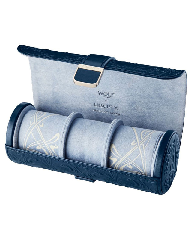 WOLF x Liberty Triple Watch Roll - Navy
