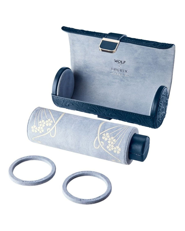 WOLF x Liberty Triple Watch Roll - Navy