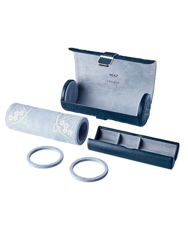 WOLF x Liberty Triple Watch Roll - Navy