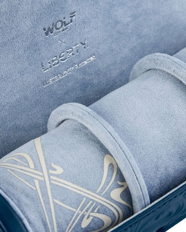 WOLF x Liberty Triple Watch Roll - Navy