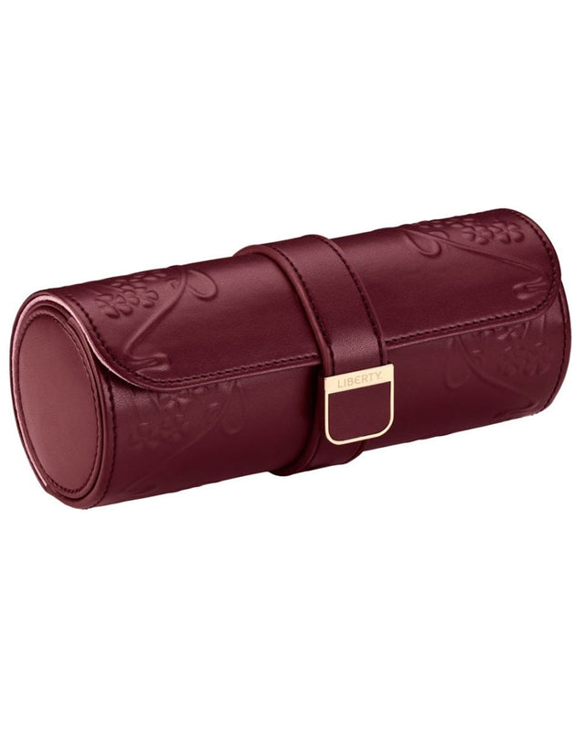 WOLF x Liberty Triple Watch Roll - Burgundy