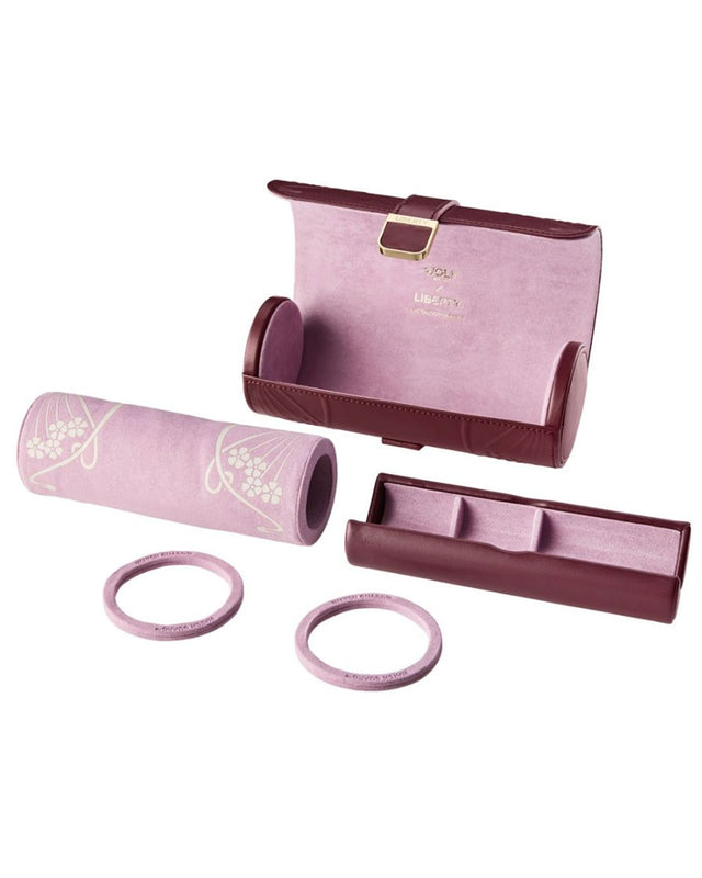 WOLF x Liberty Triple Watch Roll - Burgundy