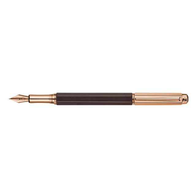 Varius Ebony Rose Gold Fountain Pen M