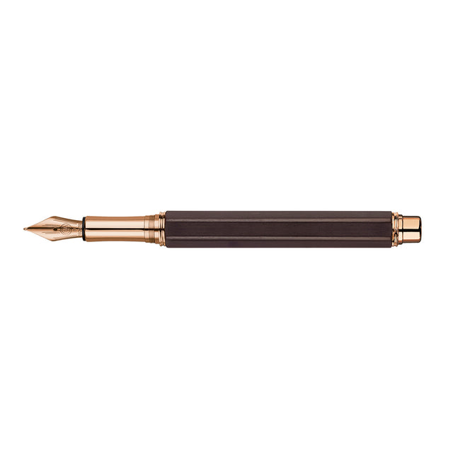 Varius Ebony Rose Gold Fountain Pen M