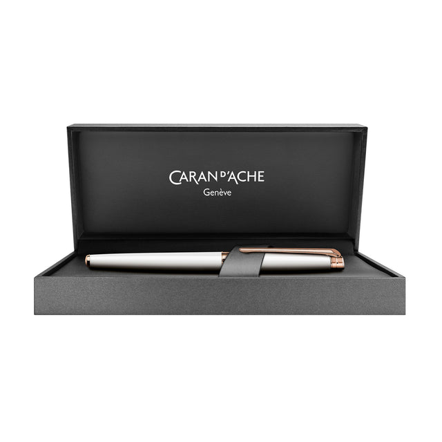 Leman Slim White Rose Gold Fountain Pen M