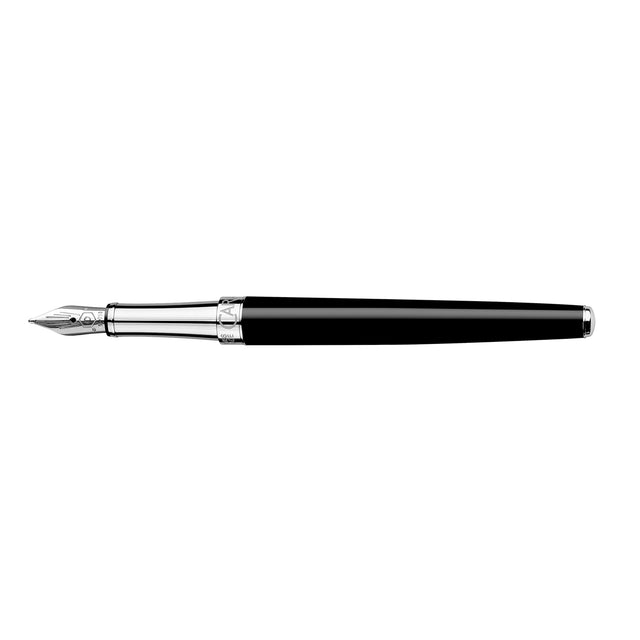Leman Slim Black Ebony Fountain Pen M