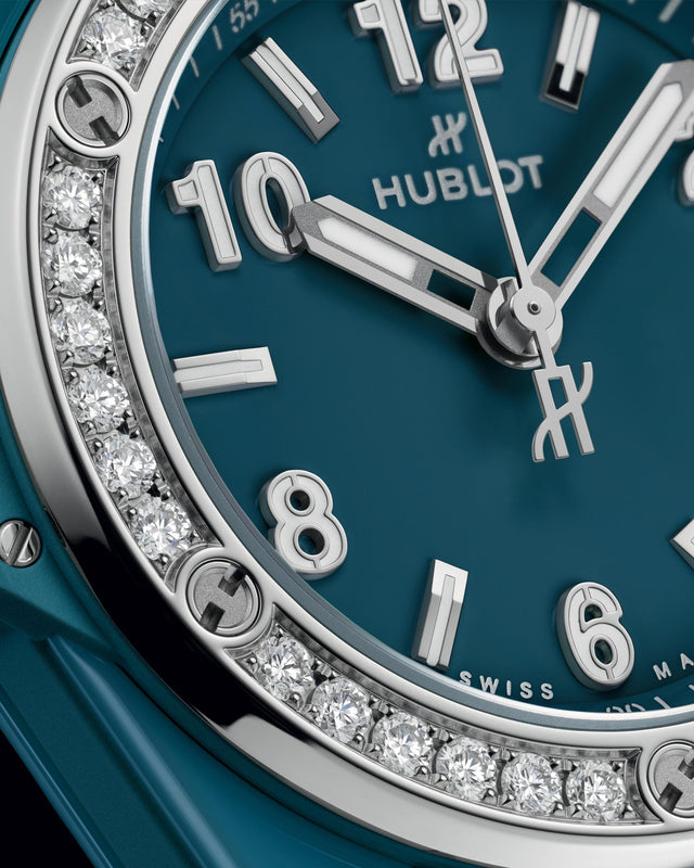 Big Bang One Click Petrol Blue Ceramic Diamonds