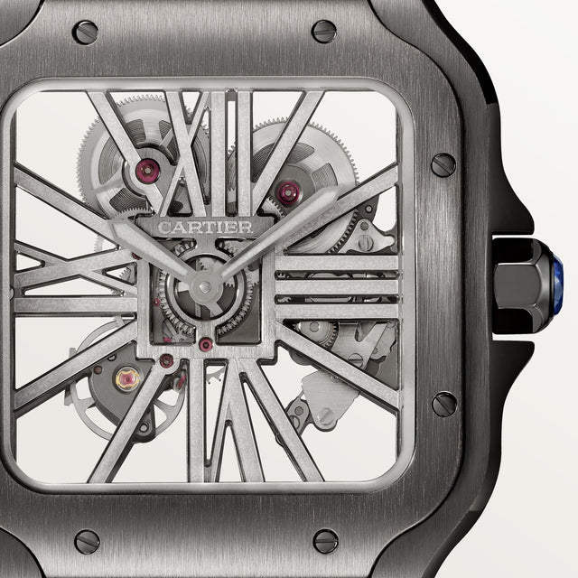 Santos de Cartier skeleton watch