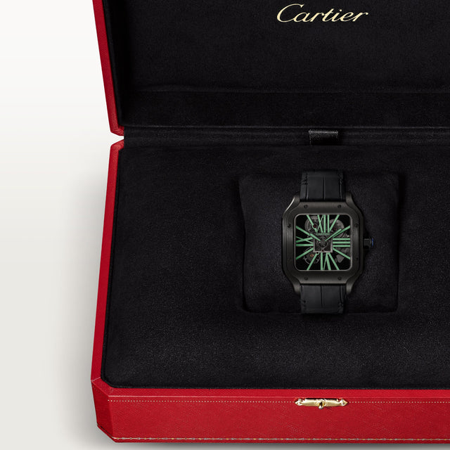 Santos de Cartier skeleton watch