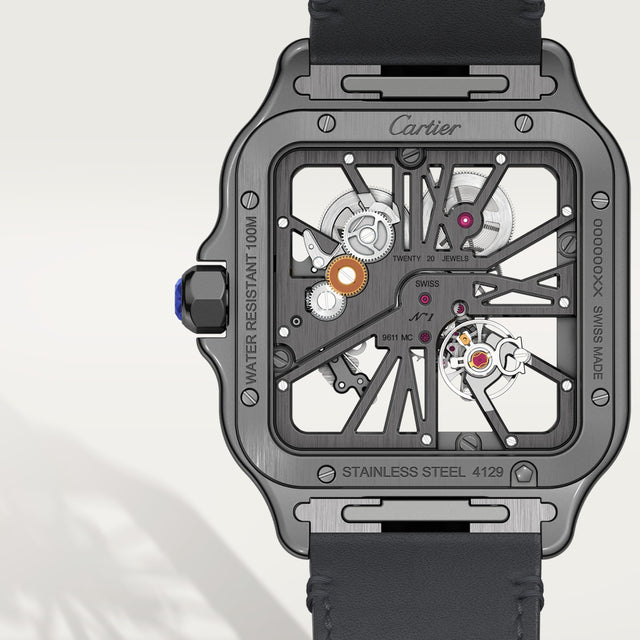 Santos de Cartier skeleton watch