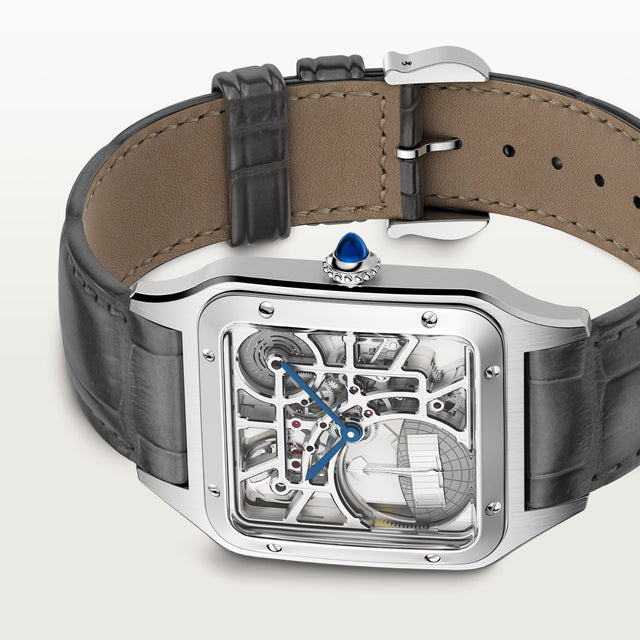 Santos-Dumont Skeleton watch with Micro-Rotor