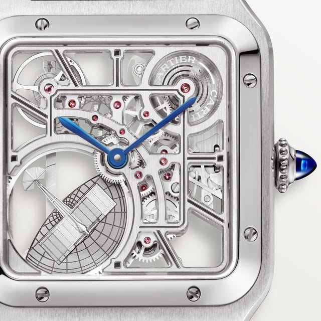 Santos-Dumont Skeleton watch with Micro-Rotor