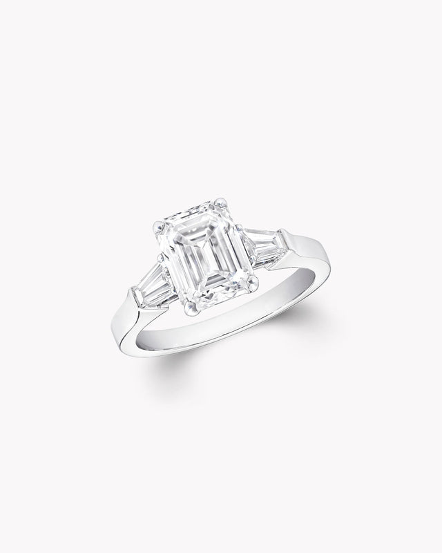 Promise Emerald Cut Diamond Engagement Ring