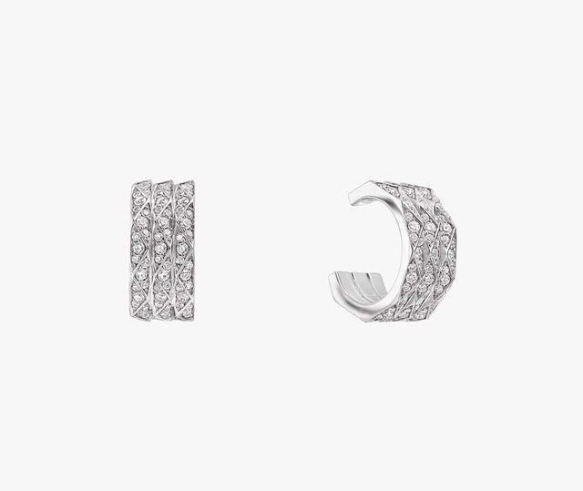 Graff Signature Laurence Graff Signature Triple Pave Diamond Hoop Earrings RGE1582 Carousel 1