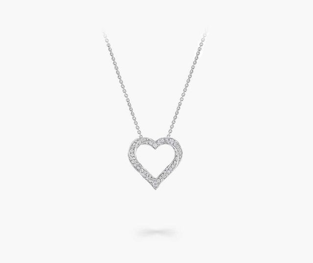 Graff Spiral Spiral Heart Silhouette Pave Diamond Pendant RGP691 Carousel 1