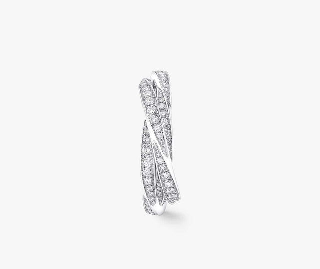 Graff Spiral Triple Spiral Pave Diamond Ring RGR812 Carousel 2