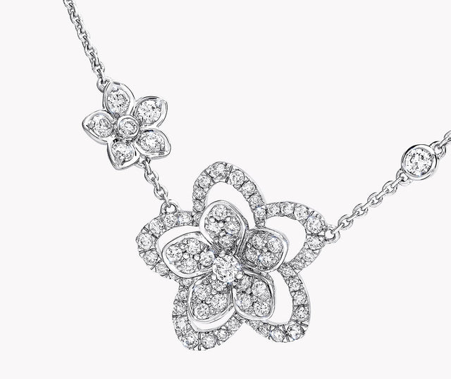 Graff Wild Flower Wild Flower Double Diamond Pendant RGP790 Carousel 2