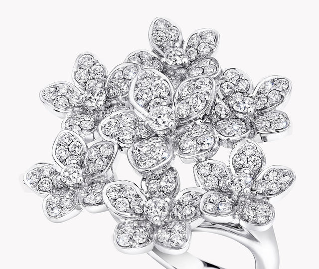 Graff Wild Flower Wild Flower Large Diamond Cluster Ring RGR844 Carousel 2