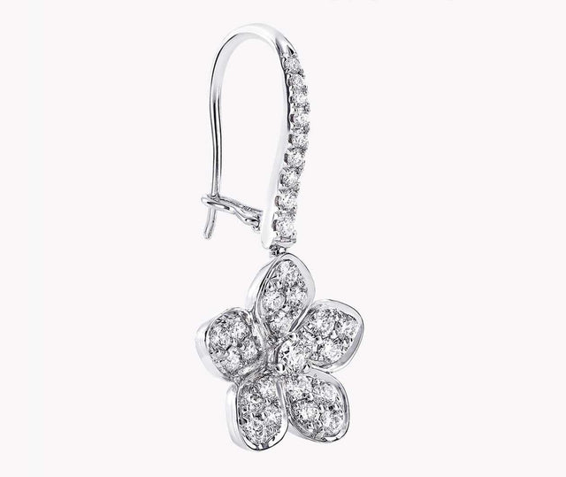 Graff Wild Flower Wild Flower Pave Diamond Earrings RGE1667 Carousel 4