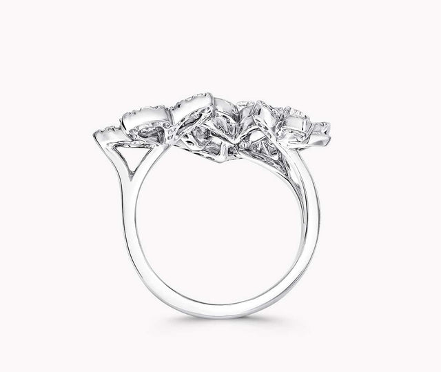 Graff Wild Flower Wild Flower Triple Diamond Ring RGR841 Carousel 4