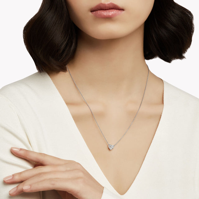 Heart Shape Diamond Pendant