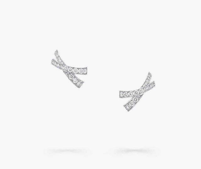 Kiss Kiss Pave Diamond Stud Earrings RGE1518 Carousel 1