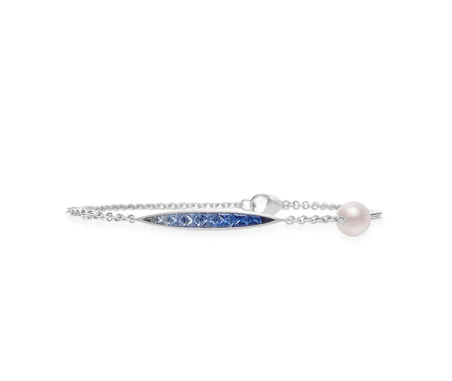 Akoya Cultured Pearl Ocean Bracelet with Sapphire Kennedy