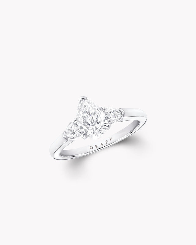 Promise Pear Shape Diamond Engagement Ring