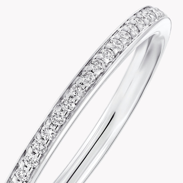 Round Diamond Wedding Band