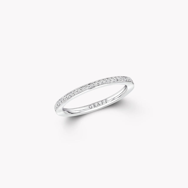 Round Diamond Wedding Band