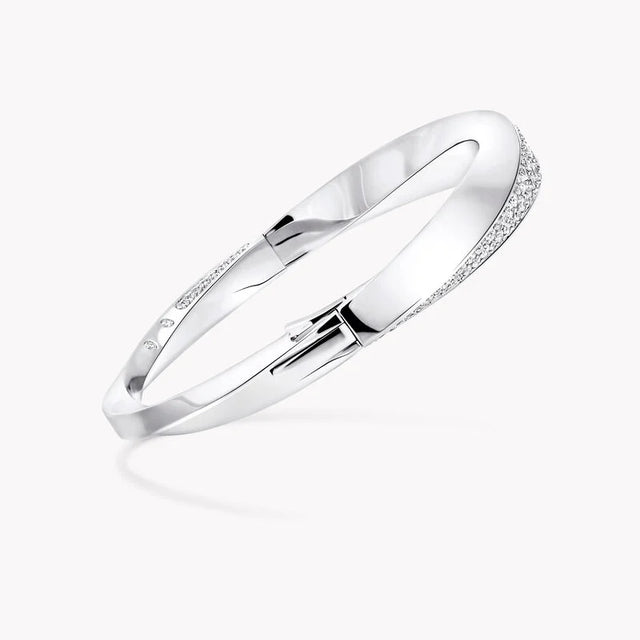 Spiral Diamond Bangle