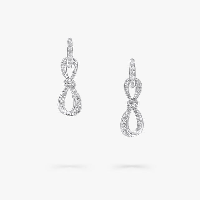 Tilda's Bow Diamond Link Earrings
