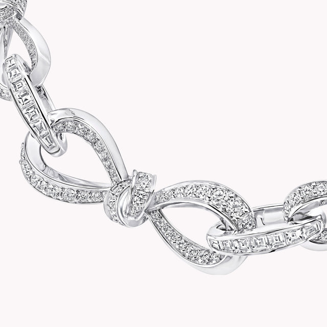 Tilda's Bow Diamond Link Necklace