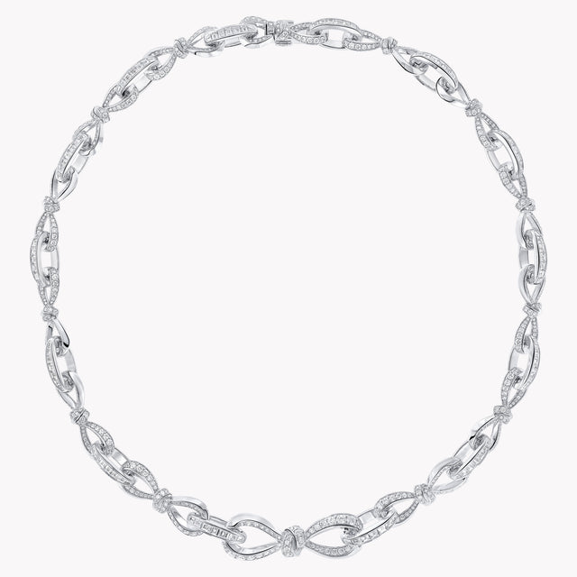 Tilda's Bow Diamond Link Necklace