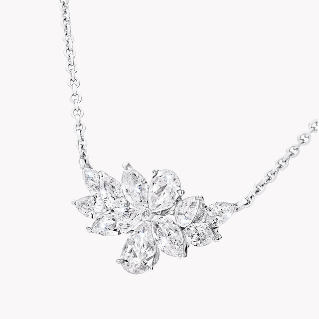 Pear Shape and Marquise Cut Diamond Pendant