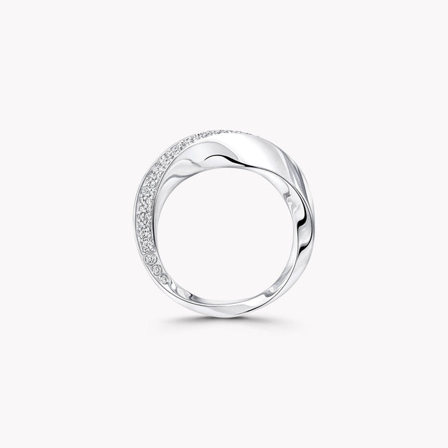 Spiral Diamond Ring