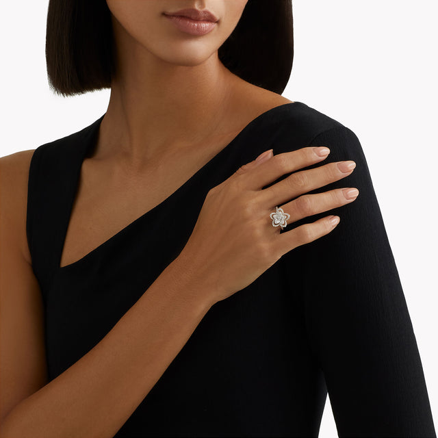 Wild Flower Diamond Ring