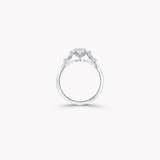 Classic Butterfly Round Diamond Ring