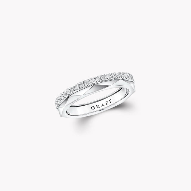 Laurence Graff Signature Diamond and White Gold Band