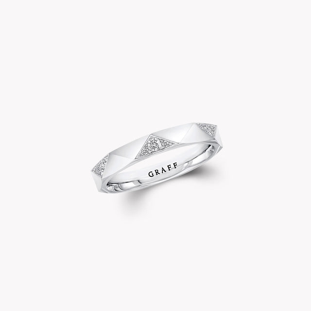 Laurence Graff Signature Faceted Diamond Wedding Band