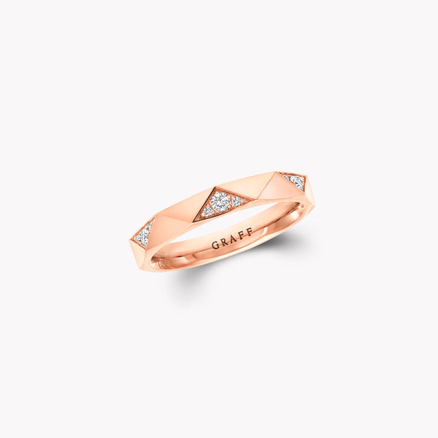Laurence Graff Signature Faceted Diamond Wedding Band