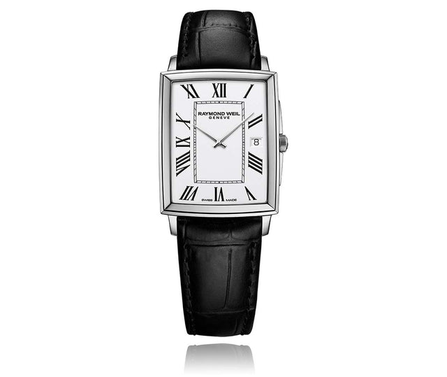 Raymond Weil Toccata Toccata Mens Classic Rectangular Stainless Steel Leather Watch 5425 STC 00300 Carousel 1