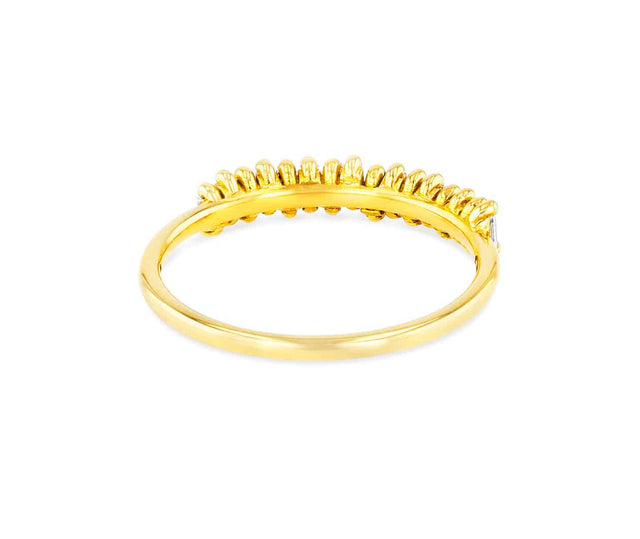 SuzanneKalan Fireworks 18K Yellow Gold Mini Baguette Diamond Band BAR273 YG Carousel 3