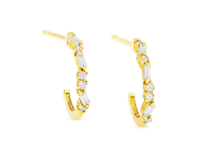 SuzanneKalan Fireworks 18K Yellow Gold diamond earrings BAE415 YG Carousel 3