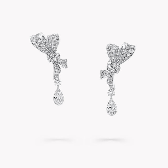 Tilda’s Bow Diamond Drop Earrings